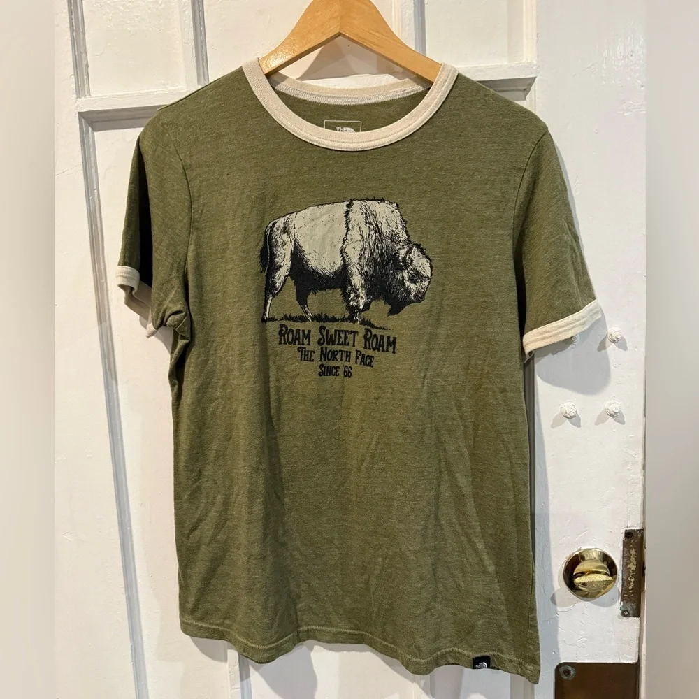 The North Face Olive Green Graphic Tee - Picture 1 of 3